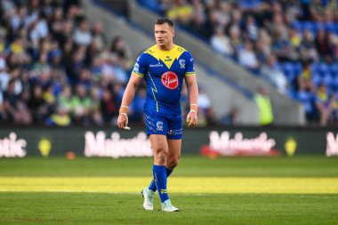 Warrington Wolves 'tan Josh Drinkwater 11. Betfred Süper Lig karşılaşmasında Warrington Wolves, Hull KR' a karşı Halliwell Jones Stadyumu, Warrington, Birleşik Krallık, 9 Mayıs 2024