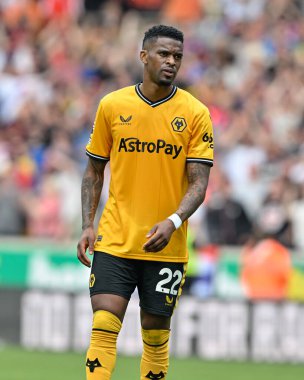 Wolverhampton Wanderers takımından Nlson Semedo, Premier League maçında Wolverhampton Wanderers, Molineux, Wolverhampton 'daki Crystal Palace' a karşı, 11 Mayıs 2024 