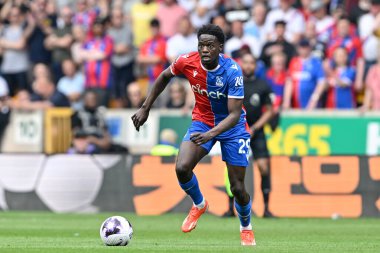 Kristal Saray 'dan Naouir Ahamada, Premier Lig maçı sırasında Wolverhampton Wanderers, Molineux, Wolverhampton, İngiltere' deki Crystal Palace 'a karşı 11 Mayıs 2024' te öne çıktı. 