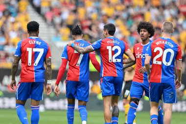 Kristal Saray 'dan Michael Olise, Premier Lig maçında Wolverhampton Wanderers, Molineux, Wolverhampton, Birleşik Krallık' taki Crystal Palace 'a karşı 11 Mayıs 2024' te oynanan karşılaşmada 0-1 Crystal Palace 'a yükselme hedefini kutluyor. 