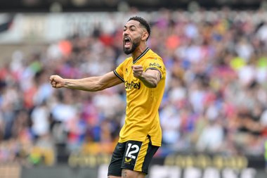 Wolverhampton Wanderers 'dan Matheus Cunha, 11 Mayıs 2024' te İngiltere 'nin Molineux kentinde oynanan Premier League maçında Wolverhampton Wanderers' a karşı Crystal Palace maçında 1-2 'lik galibiyet golünü kutluyor. 