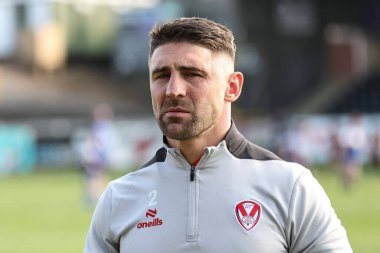 St. Helens takımından Tommy Makinson, 11. Betfred Süper Lig karşılaşması sırasında Castleford Tigers ile St Helens 'in oynadığı The Mend-A-Hose Jungle, Castleford, İngiltere' de 10 Mayıs 2024 'te geldi. 