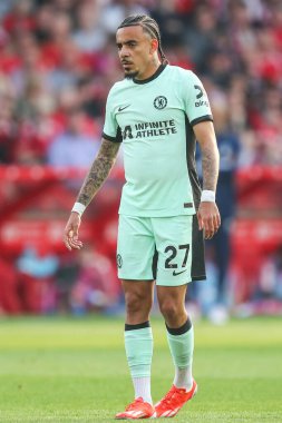 Chelsea 'den Malo Gusto Premier Lig maçı sırasında Nottingham Forest Chelsea' ye karşı City Ground, Nottingham, İngiltere, 11 Mayıs 2024