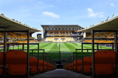 Molineux, İngiltere 'nin Wolverhampton kentinde oynanan Premier League karşılaşması öncesinde Wolverhampton Wanderers - Crystal Palace maçının genel görünümü, 11 Mayıs 2024 