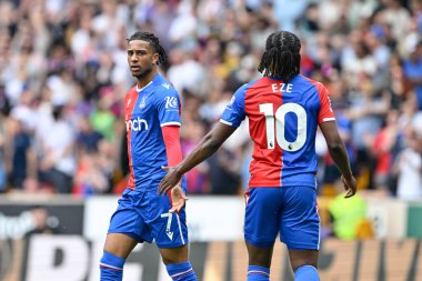 Kristal Saray 'dan Michael Olise ve Kristal Saray' dan Eberechi Eze Premier Lig karşılaşmasında Wolverhampton Wanderers, Molineux, Wolverhampton, İngiltere 'deki Crystal Palace' a karşı, 11 Mayıs 2024 