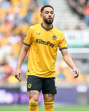 Wolverhampton Wanderers 'dan Matheus Cunha, Premier Lig maçı sırasında Wolverhampton Wanderers, Molineux, Wolverhampton' daki Crystal Palace 'a karşı, 11 Mayıs 2024 