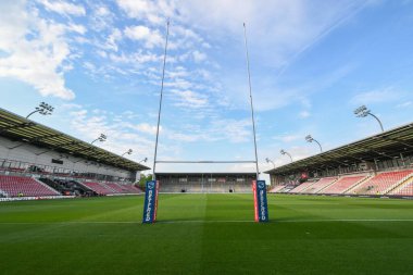 Leigh Spor Köyü, Leigh Leoparlarının Evi, Betfred Süper Lig 11. Raundu 'nda Leigh Leopards, Salford Red Devils' e karşı Leigh Spor Köyü, Leigh, İngiltere, 10 Mayıs 2024 