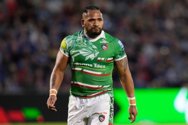 Leicester Tigers Solomone Kata Gallagher Premiership maçında Salford Community Stadyumu 'nda Satış Köpekbalıkları Leicester Tigers' a karşı, 10 Mayıs 2024 
