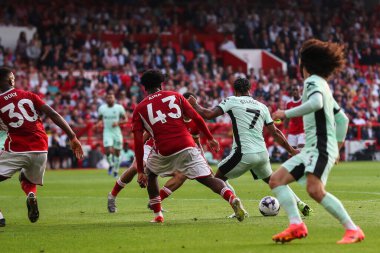 Chelsea 'den Raheem Sterling Premier Lig maçında Nottingham Forest Chelsea' ye karşı 11 Mayıs 2024 'te City Ground, Nottingham, İngiltere' de 2-2 'lik skorla gol attı.