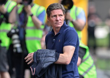 Kristal Saray 'ın Oliver Glasner teknik direktörü, Premier Lig maçı sırasında Wolverhampton Wanderers, Molineux, Wolverhampton' daki Crystal Palace 'a karşı, 11 Mayıs 2024 