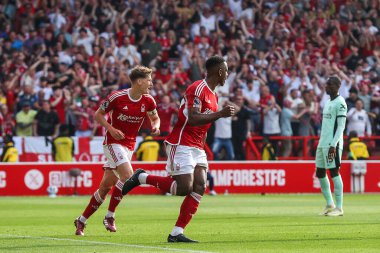 Nottingham Ormanı 'ndan Willy Boly Premier League maçında Nottingham Forest Chelsea' ye karşı 11 Mayıs 2024 'te City Ground, Nottingham, İngiltere' de 1-1 'lik skorla gol attı.