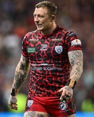 Leigh Leoparları 'ndan Josh Charnley 11. Betfred Süper Lig karşılaşmasında Leigh Leopards, Salford Red Devils' e karşı 10 Mayıs 2024 Leigh Spor Köyü, İngiltere 