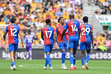 Kristal Saray 'dan Michael Olise, Premier Lig maçında Wolverhampton Wanderers, Molineux, Wolverhampton, Birleşik Krallık' taki Crystal Palace 'a karşı 11 Mayıs 2024' te oynanan karşılaşmada 0-1 Crystal Palace 'a yükselme hedefini kutluyor. 