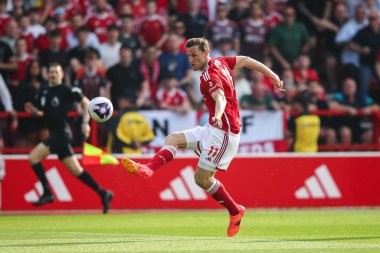 Nottingham Ormanı 'ndan Chris Wood' un Premier League maçında gol atma şansı var Nottingham Forest Chelsea 'ye karşı City Ground, Nottingham, İngiltere, 11 Mayıs 2024