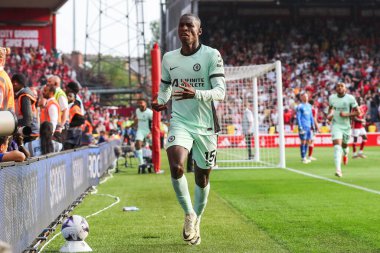 Chelsea 'li Nicolas Jackson, Nottingham Forest' ın Chelsea 'ye karşı oynadığı Premier Lig maçında 11 Mayıs 2024' te Nottingham City Ground, İngiltere 'de 2-3' lük galibiyet golünü kutluyor.