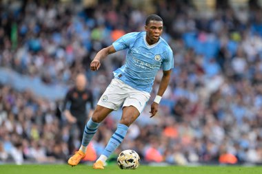 Manchester City 'den Farid Alfa-Ruprecht 10 Mayıs 2024 tarihinde Etihad Stadyumu' nda Manchester City ile Leeds United arasındaki FA Gençlik Kupası final maçında 