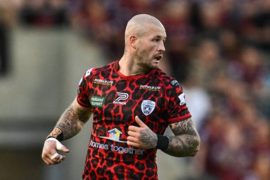 Leigh Leoparları 'ndan Zak Hardaker 11. Betfred Süper Lig karşılaşmasında Leigh Leopards, Salford Red Devils' e karşı, Leigh Spor Köyü, Leigh, İngiltere, 10 Mayıs 2024 