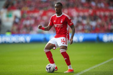 Nottingham Ormanı 'ndan Callum Hudson-Odoi Premier League maçı sırasında Nottingham Forest Chelsea' ye karşı 11 Mayıs 2024 'te Nottingham City Ground, İngiltere' de maç yapıyor.