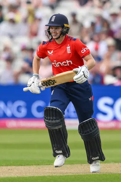 stock image Amy Jones of England runs for a single during the First T20 International match England women vs Pakistan women at Edgbaston, Birmingham, United Kingdom, 11th May 2024 