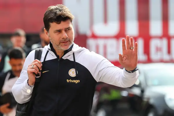 stock image Mauricio Pochettino manager of Chelsea arrives ahead of the Premier League match Nottingham Forest vs Chelsea at City Ground, Nottingham, United Kingdom, 11th May 2024