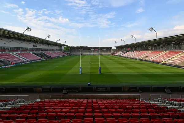 stock image A general view of Leigh Sports Village, Home of Leigh Leopards, during the Betfred Super League Round 11 match Leigh Leopards vs Salford Red Devils at Leigh Sports Village, Leigh, United Kingdom, 10th May 2024 