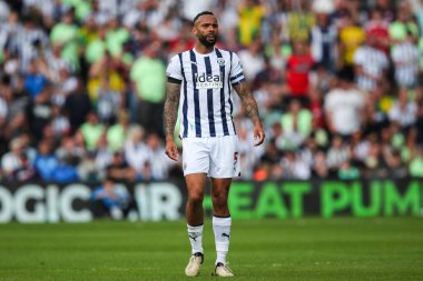 West Bromwich Albion 'dan Kyle Bartley 12 Mayıs 2024' te İngiltere 'nin Hawthorns şehrinde oynanan West Bromwich Albion-Southampton maçında yarı final yarı final maçında 