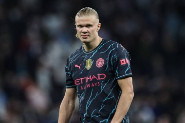 Manchester City 'den Erling Haaland Premier Lig maçı sırasında Tottenham Hotspur Manchester City' ye karşı Tottenham Hotspur Stadyumu, Londra, 14 Mayıs 2024 