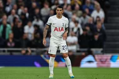 Tottenham Hotspur 'dan Pedro Porro Premier Lig maçı sırasında Tottenham Hotspur Manchester City' ye karşı Tottenham Hotspur Stadyumu, Londra, 14 Mayıs 2024 