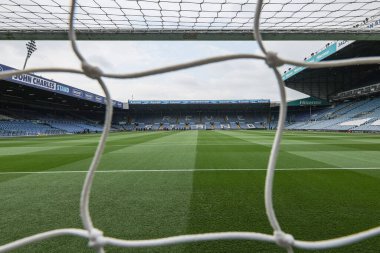 Elland Yolu 'nun genel görünümü, 16 Mayıs 2024' te İngiltere 'nin Leeds kentindeki Elland Road' da oynanan yarı final yarı final ikinci bacak Leeds United 'a karşı.