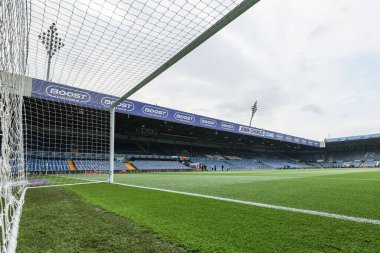 Elland Yolu 'nun genel görünümü, 16 Mayıs 2024' te İngiltere 'nin Leeds kentindeki Elland Road' da oynanan yarı final yarı final ikinci bacak Leeds United 'a karşı.