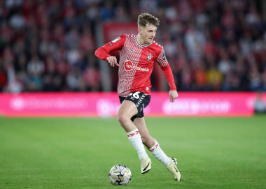 Southampton 'dan David Brooks, 17 Mayıs 2024' te Southampton, Southampton 'daki St.Mary Stadyumu' nda Southampton - West Bromwich Albion maçında Sky Bet Şampiyonası play-off yarı final maçında öne geçti.