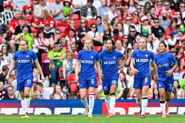 Mayra Ramrez of Chelsea celebrates her goal to make it 0-4 Chelsea, during the The FA Women's Super League match Manchester United Women vs Chelsea FC Women at Old Trafford, Manchester, United Kingdom, 18th May 2024 