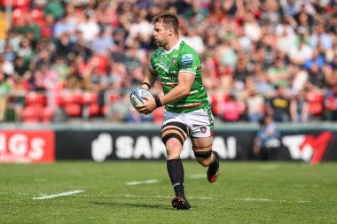 Leicester Tigers 'dan Olly Cracknell 18 Mayıs 2024' te Leiceoli Woods Welford Road, İngiltere 'deki Leicester Tigers - Exeter Chiefs maçında ilk hamlesini yaptı.
