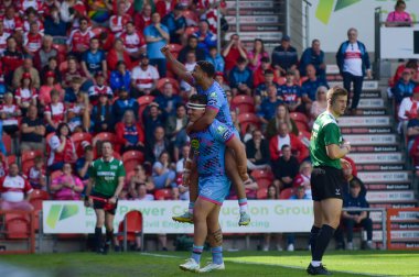 Hull KR, Wigan Warriors 'a karşı Betfred Challenge Kupası Yarı Final Hull KR v Wigan Warriors maçında Eco-Power Stadyumu, Doncaster, Birleşik Krallık, 18 Mayıs 2024