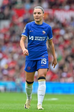 Johanna Rytting Kaneryd of Chelsea Women, during the The FA Women's Super League match Manchester United Women vs Chelsea FC Women at Old Trafford, Manchester, United Kingdom, 18th May 2024  clipart