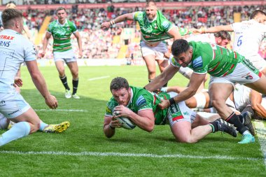 Leicester Tigers 'dan Julin Montoya, 18 Mayıs 2024' te Leicester Premiership maçında Leicester Tigers Exeter Chiefs 'e karşı Mattioli Woods Welford Road, Leicester, İngiltere
