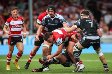 Gloucester Rugby 'den Santi Socino, 18 Mayıs 2024' te İngiltere 'nin Kingsholm Stadyumu' nda oynanan Gallagher Premiership maçında Gloucester Rugby, Newcastle Falcons 'a karşı oynuyor. 