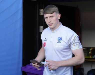 Matty Nicholson of Warrington Wolves in the tunnel before the Betfred Challenge Cup Semi-Final match Huddersfield Giants vs Warrington Wolves at Totally Wicked Stadium, St Helens, United Kingdom, 19th May 2024 clipart