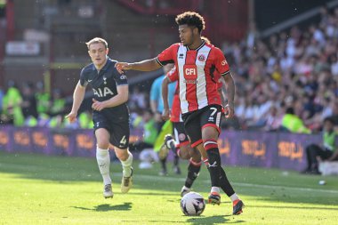Sheffield United takımından Rhian Brewster 19 Mayıs 2024 'te Bramall Lane, Sheffield, İngiltere' de Premier League maçında Tottenham Hotspur ile karşı karşıya geldi. 