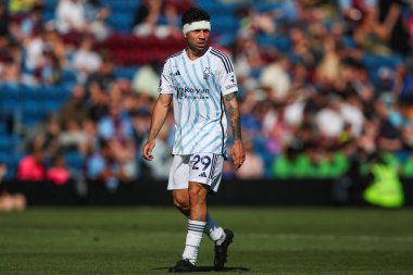 Gonzalo Montiel of Nottingham Forest during the Premier League match Burnley vs Nottingham Forest at Turf Moor, Burnley, United Kingdom, 19th May 2024
