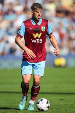 Charlie Taylor of Burnley in action during the Premier League match Burnley vs Nottingham Forest at Turf Moor, Burnley, United Kingdom, 19th May 2024