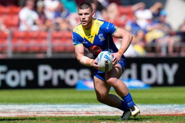 Warrington Wolves takımından Danny Walker 19 Mayıs 2024 'te İngiltere' de oynanan Betfred Challenge Kupası yarı final maçında Huddersfield Giants ve Warrington Wolves maçında...
