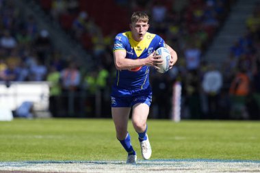 Warrington Wolves 'tan Matty Nicholson, 19 Mayıs 2024' te Birleşik Krallık 'ta oynanan Betfred Challenge Kupası yarı final maçında Huddersfield Giants' a karşı Warrington Wolves maçında ilk hamlesini yaptı.