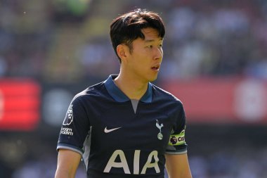 Tottenham Hotspur 'dan Son Heung-Min, Premier Lig maçı sırasında Sheffield United Tottenham Hotspur' a karşı Bramall Lane, Sheffield, İngiltere, 19 Mayıs 2024 