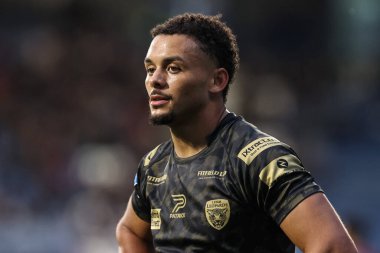 Leigh Leoparları 'ndan Umyla Hanley Betfred Süper Lig 12. raundunda Huddersfield Giants - Leigh Leopards maçında John Smith Stadyumu, Huddersfield, Birleşik Krallık, 24 Mayıs 2024 
