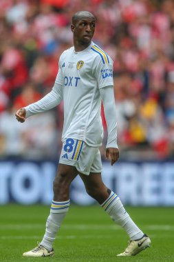 Leeds United takımından Glen Kamara, 26 Mayıs 2024 'te Wembley Stadyumu' nda Leeds United ile Southampton arasındaki play-off final maçında... 