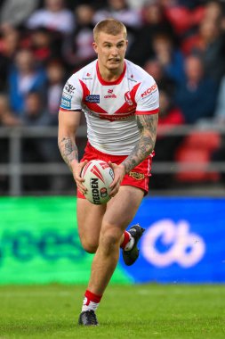 St. Helens 'ten George Delaney, 24 Mayıs 2024' te St Helens-Leeds Stadyumu 'nda oynanan 12. Betfred Süper Lig karşılaşmasında ilk hamlesini yaptı. 