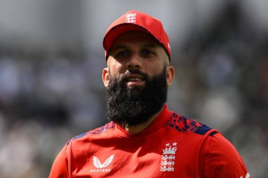 Vitality T20 Uluslararası Serisi sırasında İngiliz Moeen Ali Edgbaston, Birmingham, İngiltere 'de Pakistan' a karşı İngiltere maçı, 25 Mayıs 2024 