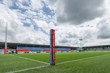 Salford Halk Stadyumu 'nun Salford Red Devils - Wigan Warriors maçında oynanan Betfred Süper Lig Maçı' nın genel görüntüsü 26 Mayıs 2024 'te Eccles, İngiltere' de oynanacak. 