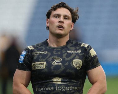 Leigh Leoparlarından Lachlan 12. Betfred Süper Lig karşılaşmasında Huddersfield Giants, John Smith Stadyumu 'nda Leigh Leopards' a karşı, 24 Mayıs 2024 
